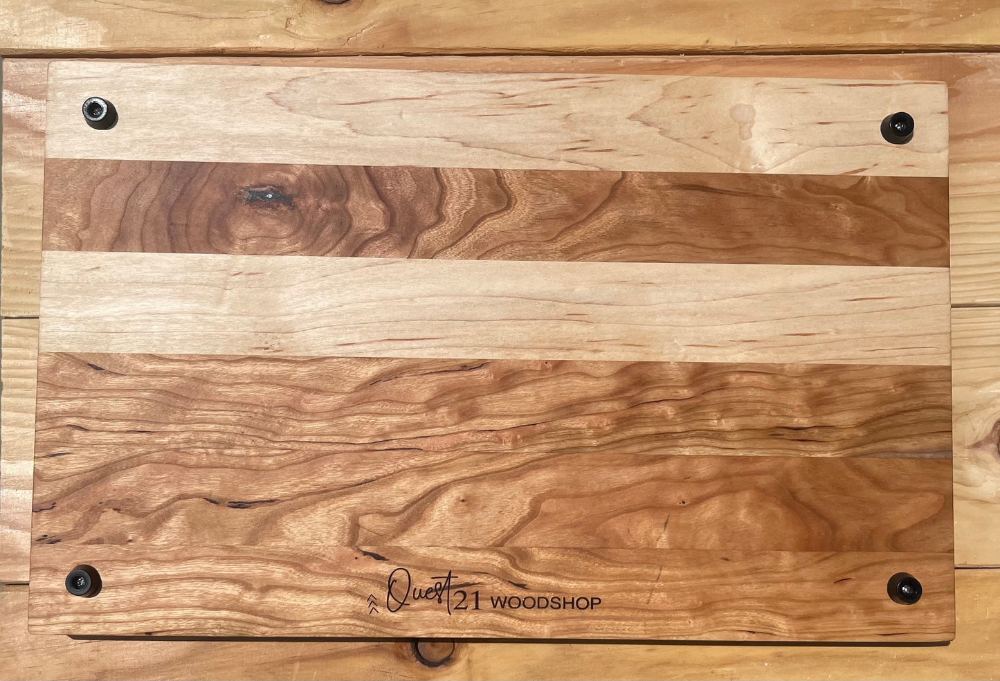 cherry and maple cutting board